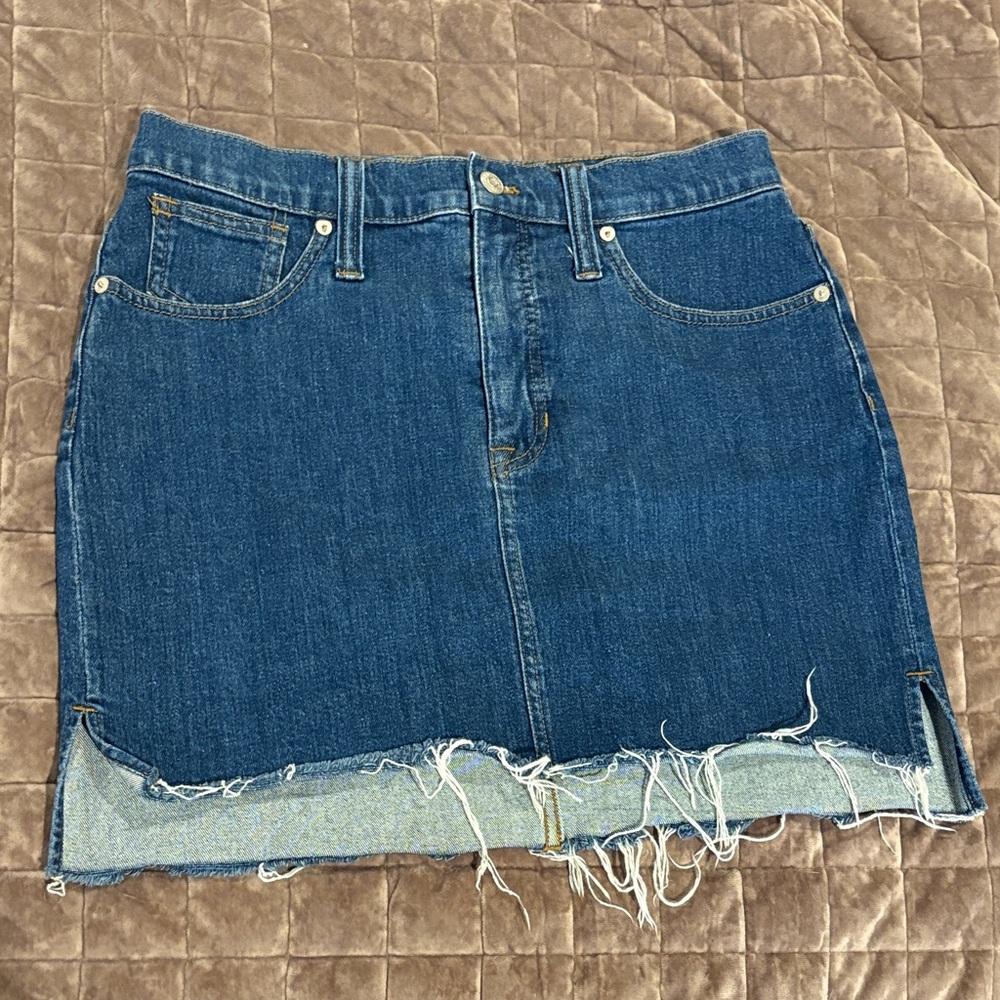 Madewell Straight Denim Mini Skirt Size 29